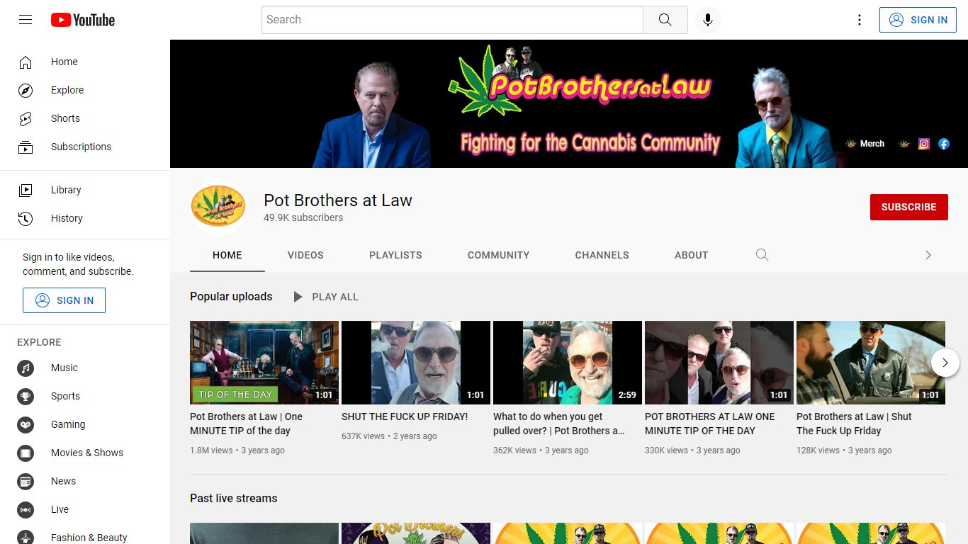 Pot Brothers at Law - YouTube